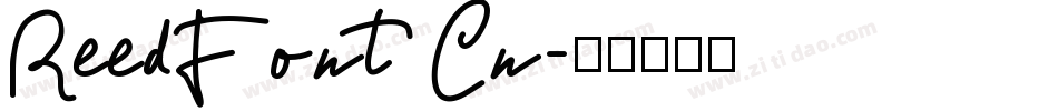 ReedFont Cn字体转换